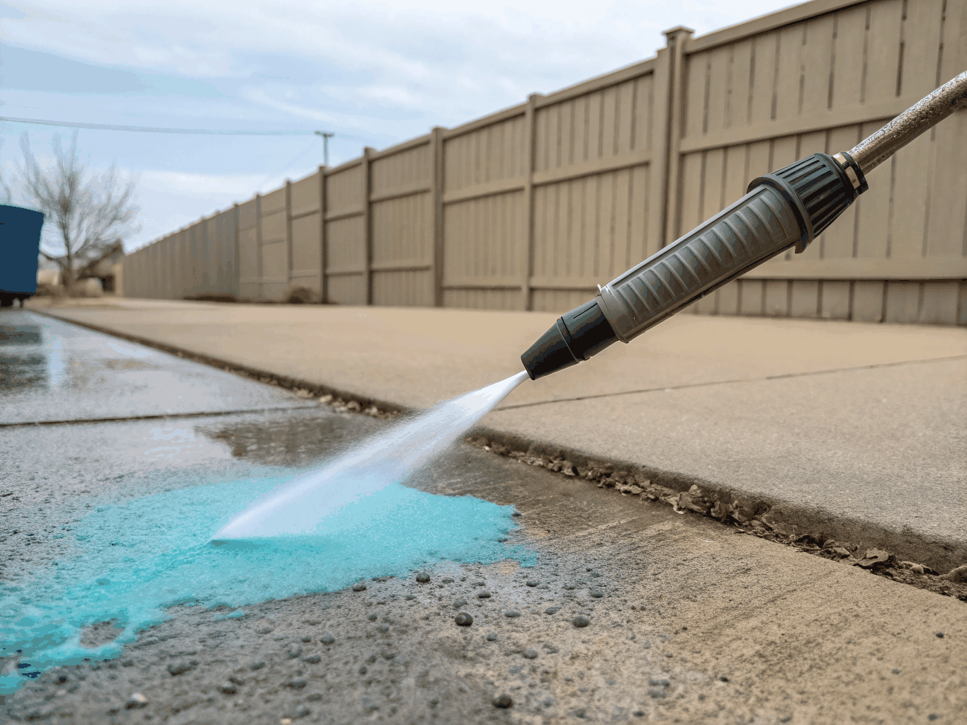 High pressure water cleaning background